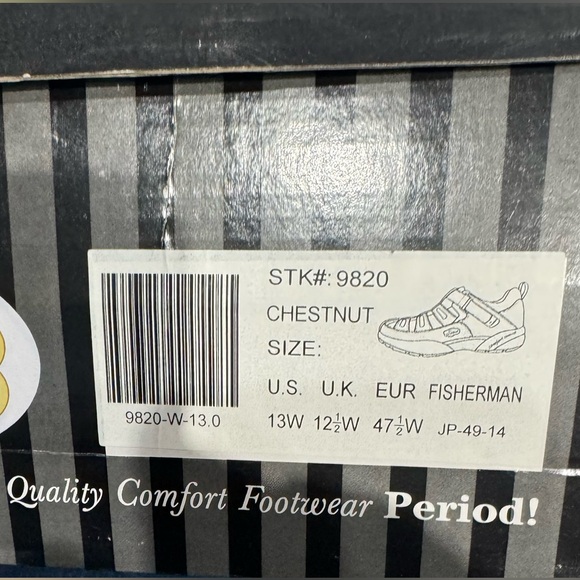 Dr Comfort fishermen show in brown leather size 13 . - Picture 7 of 7